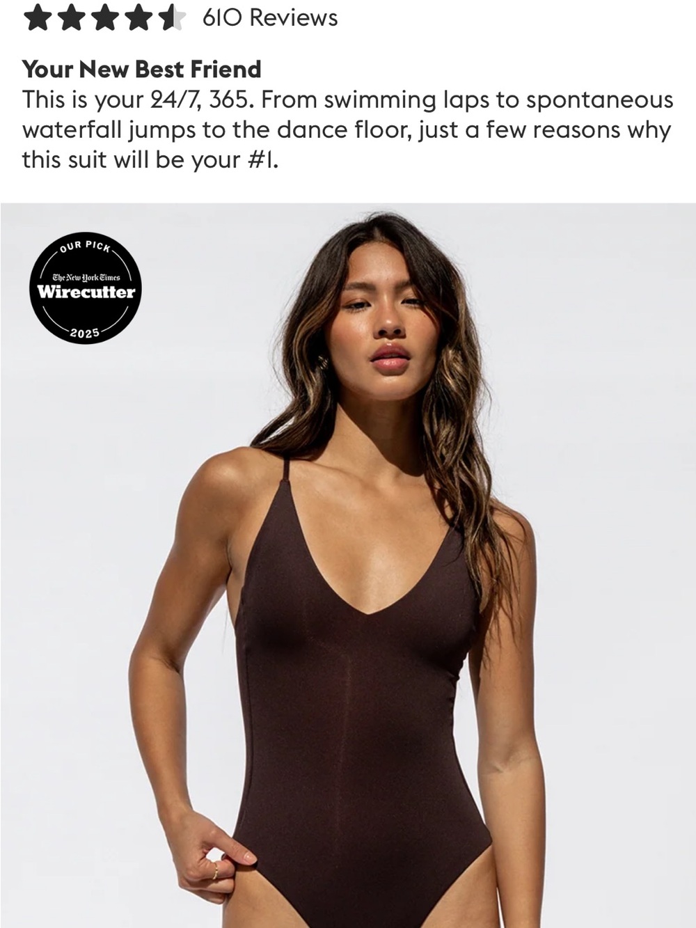 Brand new 'Left On Friday' brown one-piece